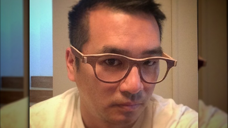 Mile Yakura in glasses