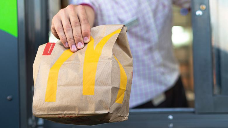 Bagged meal at McDonald's drive-thru