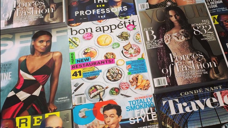 Bon Appetit magazine and other Conde Nast magazines