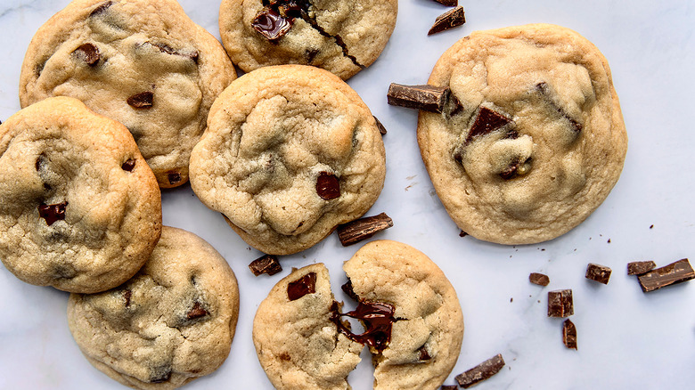 Soft homemade chocolate chip cookies