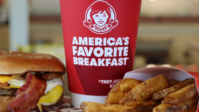 Wendy's drink, burger, and fries