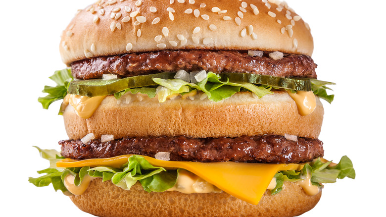 Closeup of McDonald's Big Mac