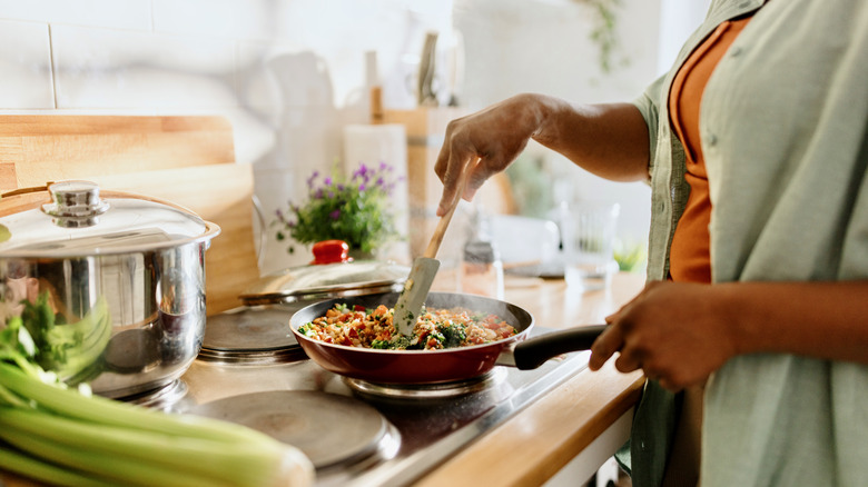 person cooking