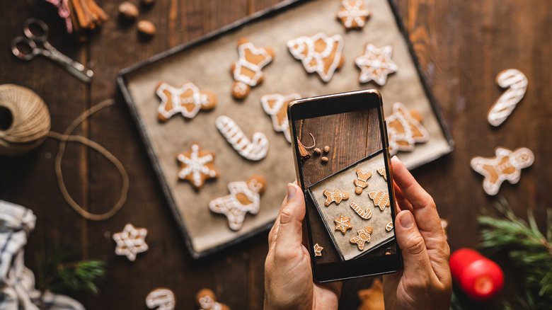 Taking picture of cookies