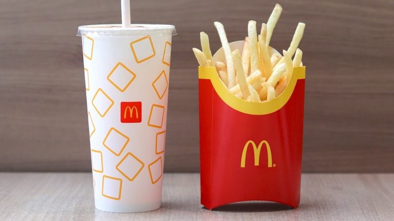 McDonald's drink and fries