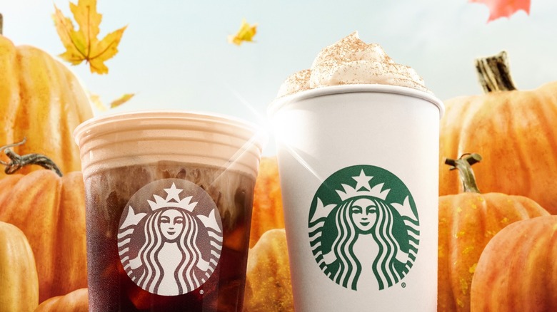 Starbucks Pumpkin Spice Latte and Pumpkin Cream Cold Brew