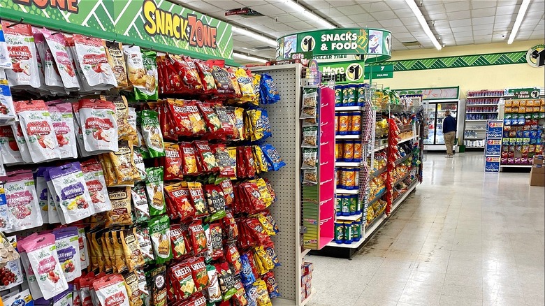 Dollar Tree snacks section