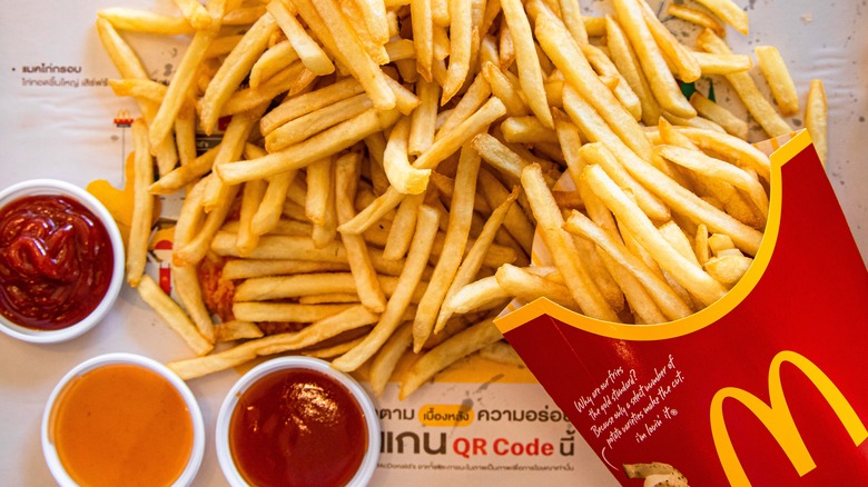 McDonald's french fries and dips