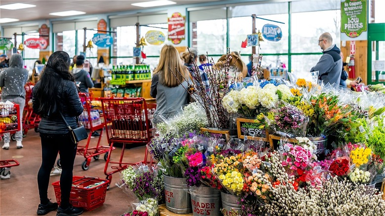 A Trader Joe's checkout area