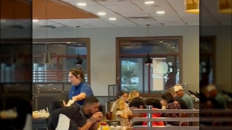 IHOP waitress serving customers