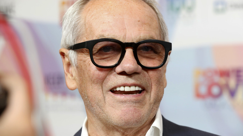 Close up of Wolfgang Puck wearing glasses