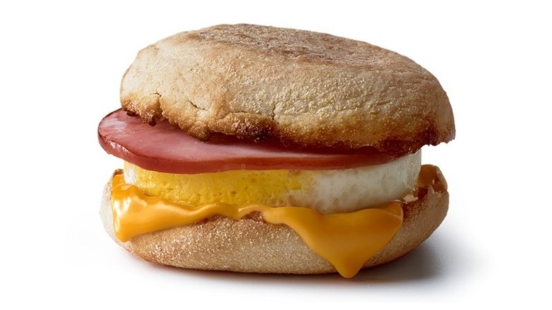 McDonald's Egg McMuffin melty cheese