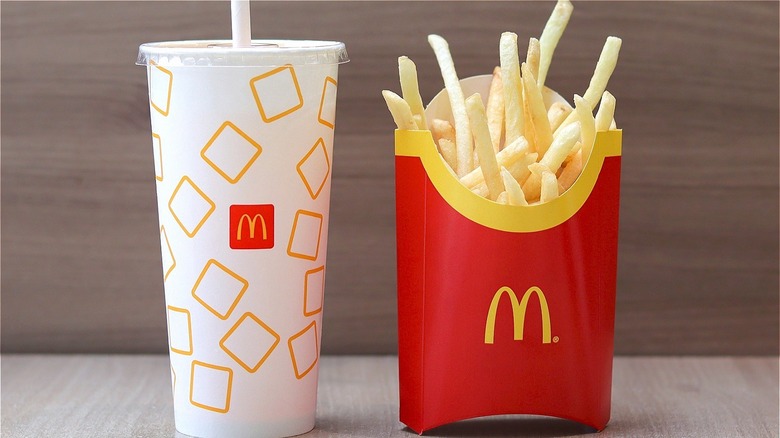 mcDonald's drink and fries