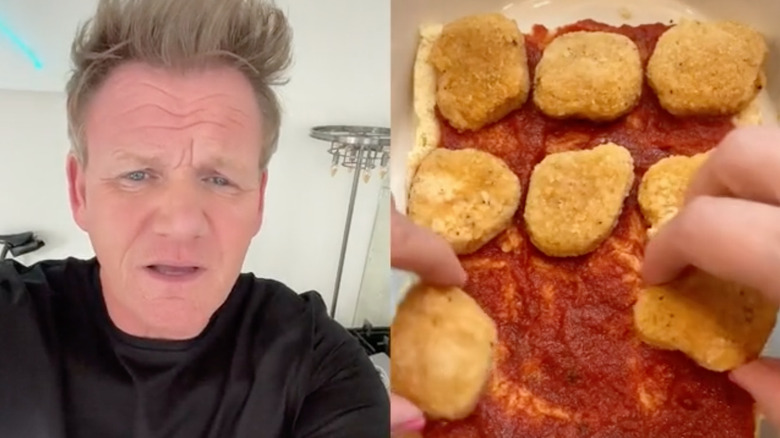A screenshot of Gordon Ramsay reacting to a viral recipe