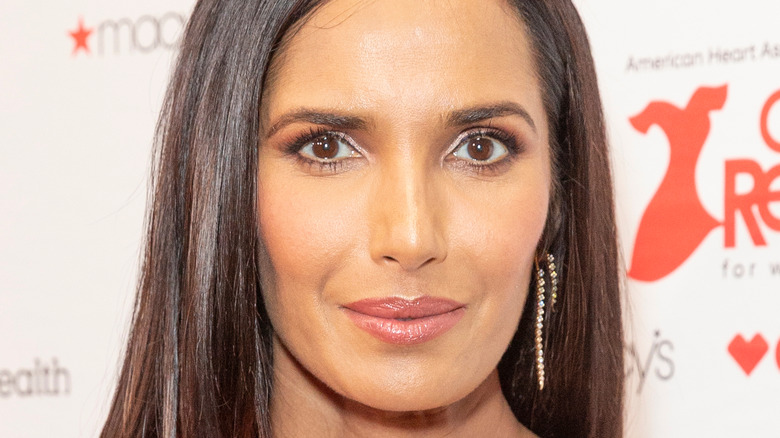 Padma Lakshmi smirking