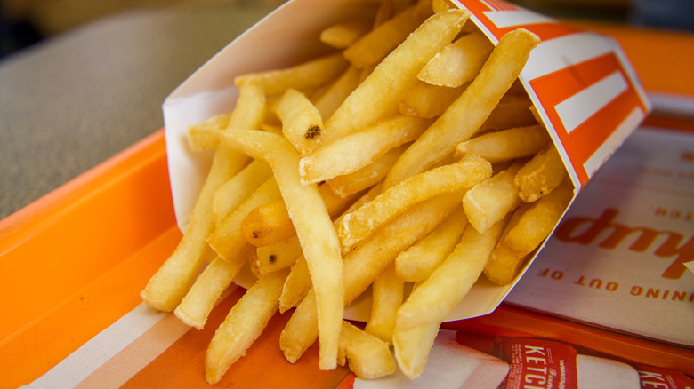 Whataburger fries in container