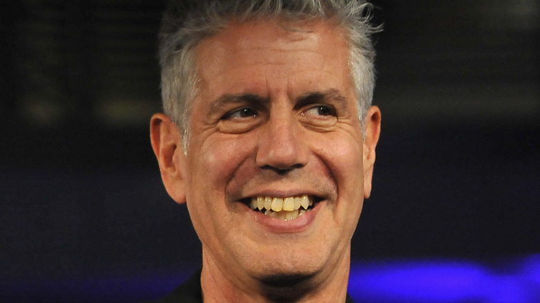 Anthony Bourdain smiling