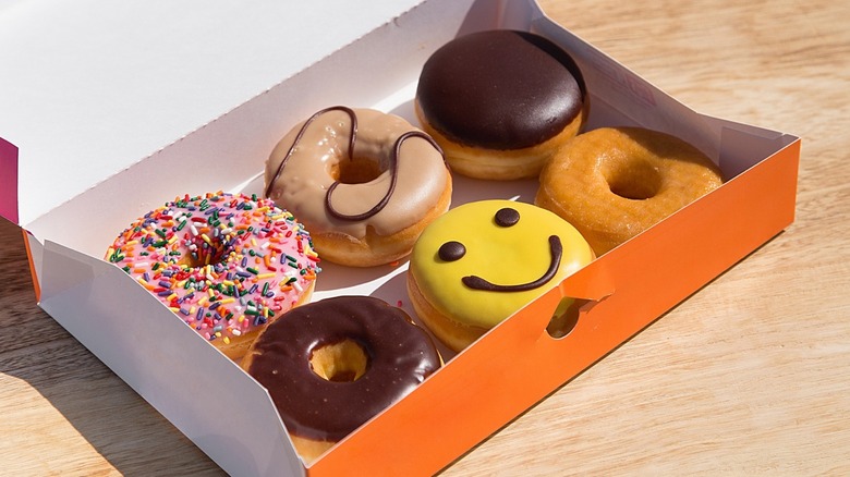Box of assorted donuts