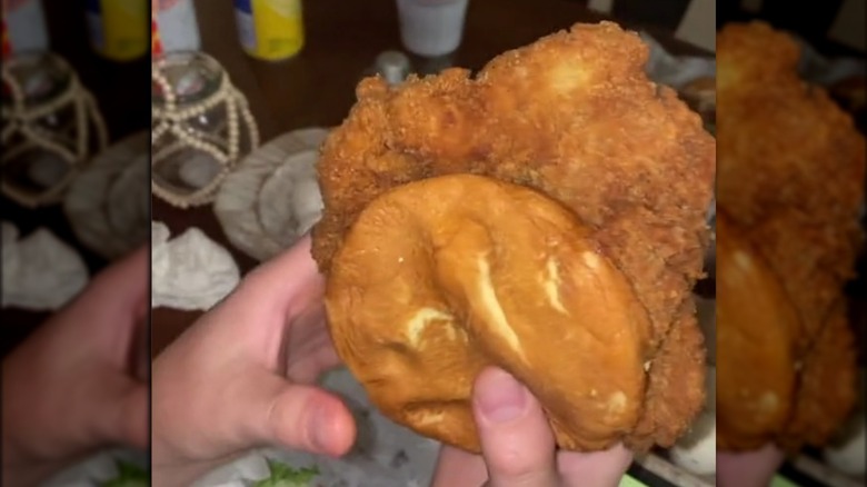 Gigantic BK chicken sandwich