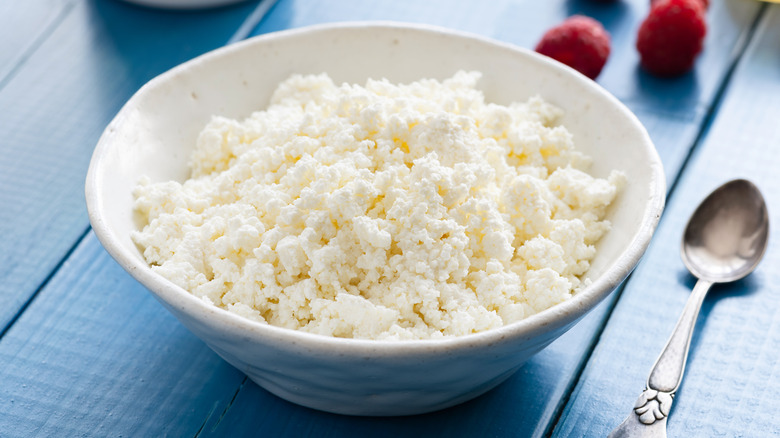 Bowl of cottage cheese