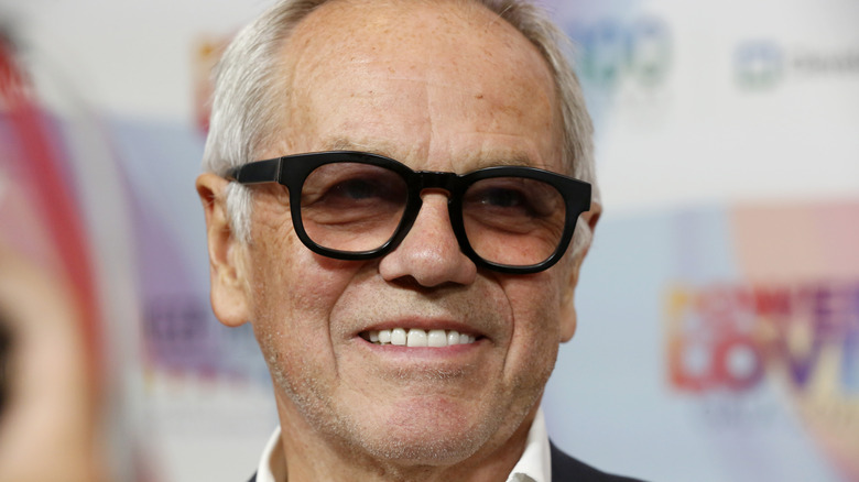 Close up of Wolfgang Puck wearing glasses