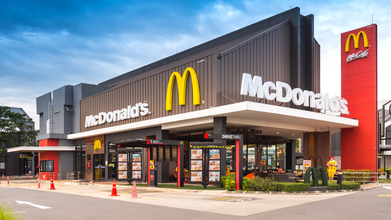 Exterior of a McDonald's restaurant