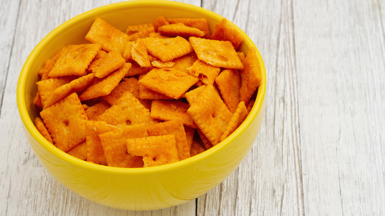 Bowl of Cheez-It crackers