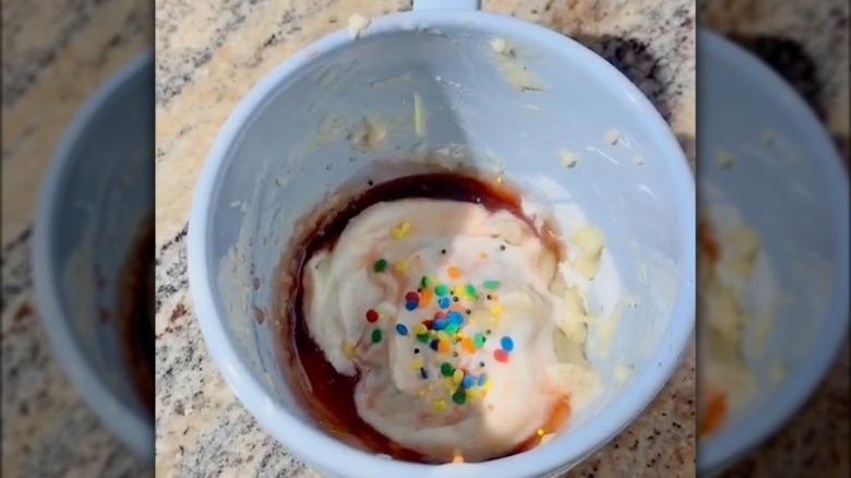 strawberry pop-tart in a mug