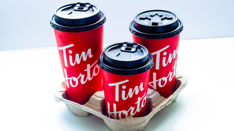 Tim Hortons coffee cups
