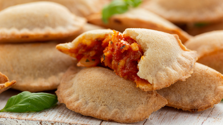 Pizza stuffed empanada 