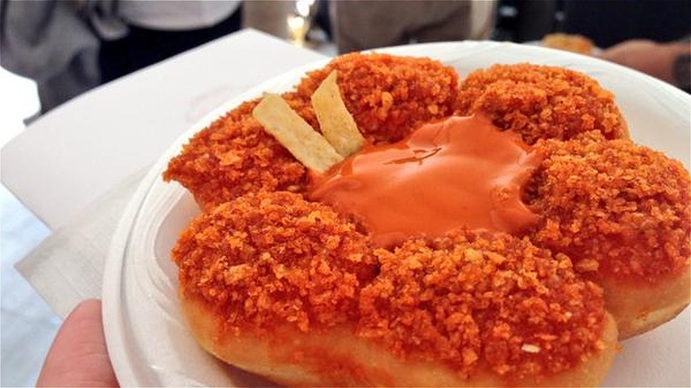 Tim Hortons Buffalo Crunch donut 