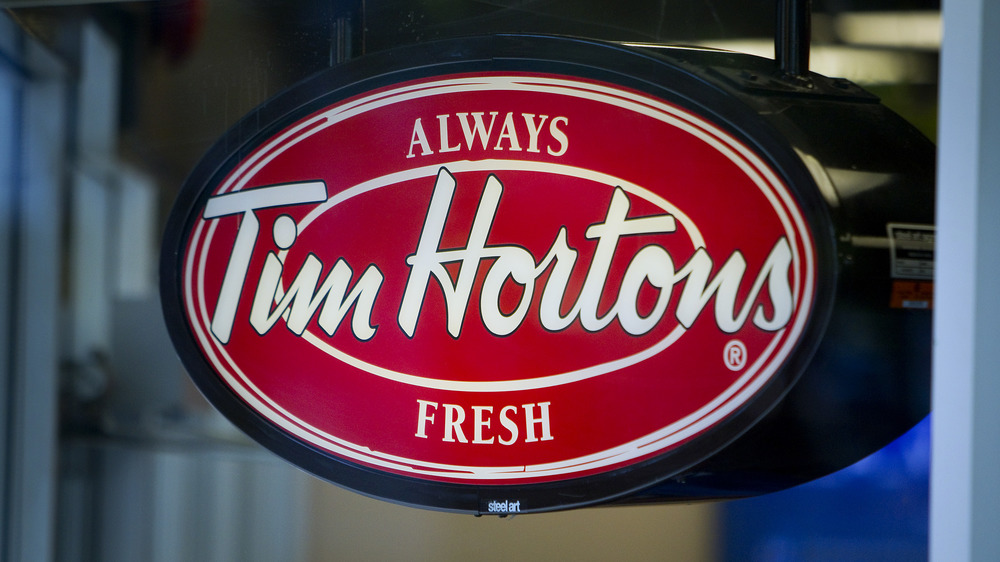 Tim Hortons sign