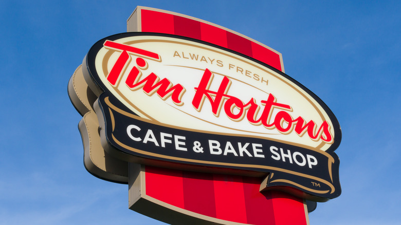 Tim Hortons sign