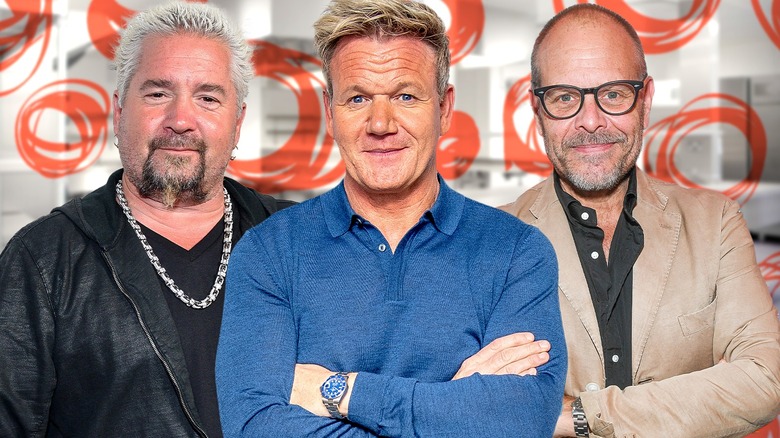 Guy Fieri, Alton Brown, Gordon Ramsay