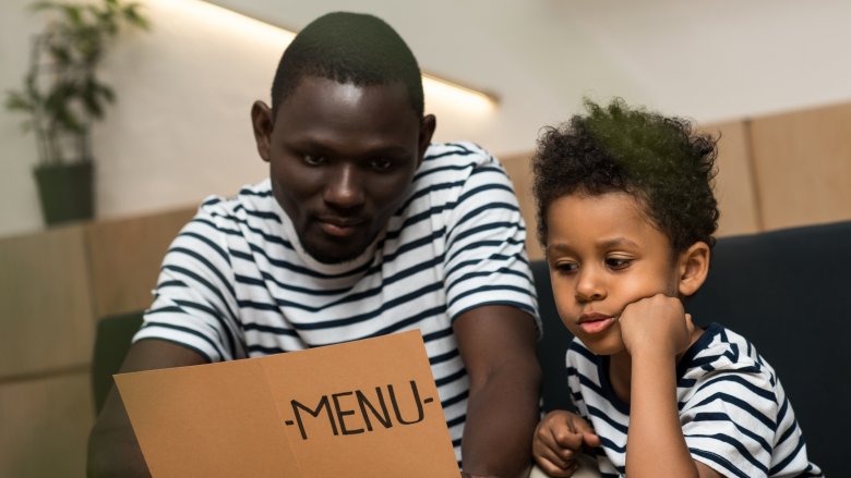 people reading menu