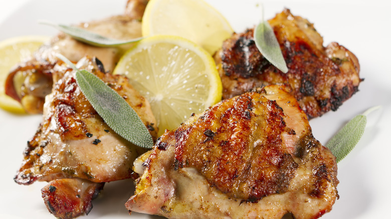 chicken thighs with lemon sage