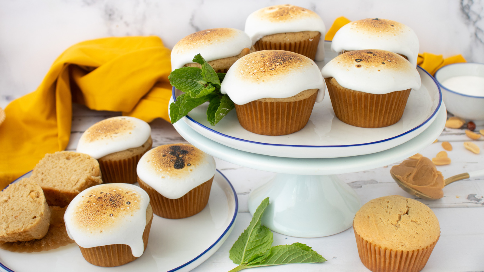 Toasted Marshmallow Fluffernutter Cupcakes Recipe