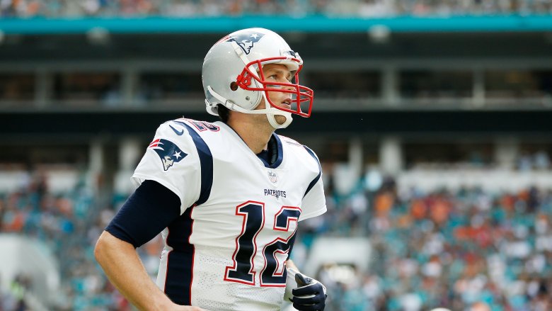 Tom Brady with helmet