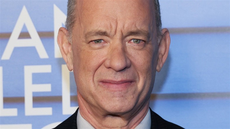 Tom Hanks furrowing brow