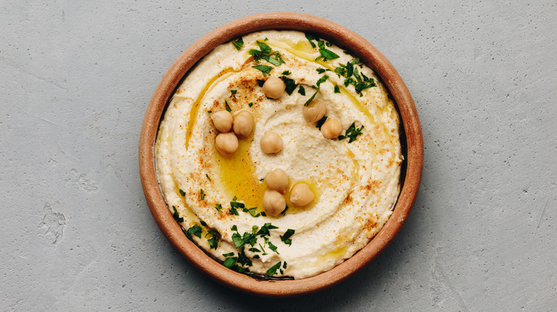 hummus in a bowl
