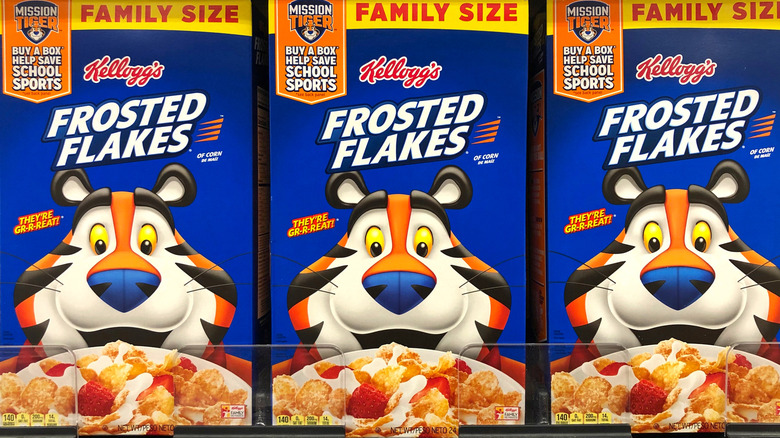 Kellogg's Frosted Flakes boxes of cereal