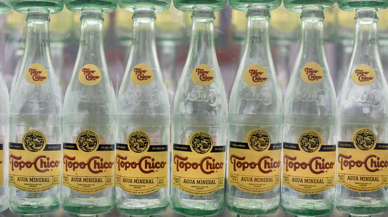 Bottles of Topo Chico Mineral Water