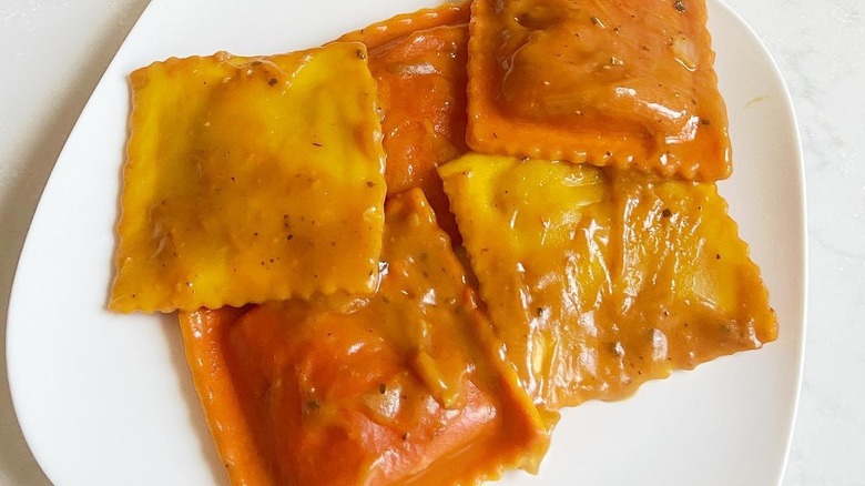 Pumpkin ravioli