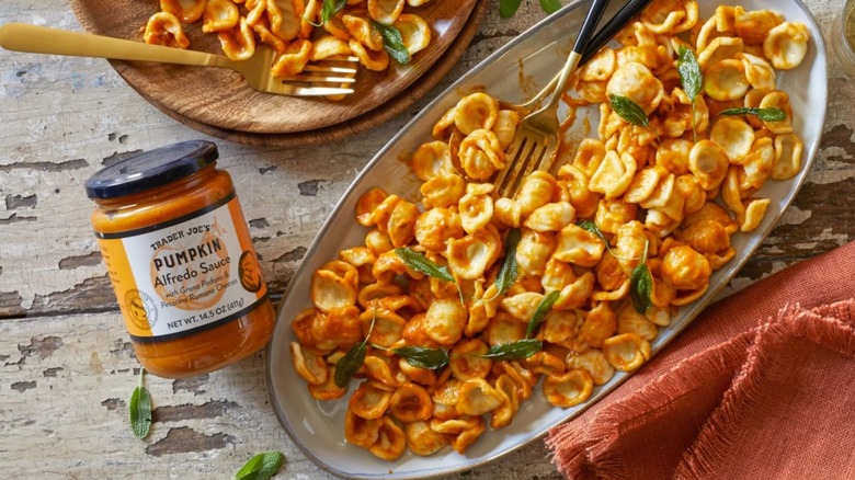 Trader Joe's pumpkin Alfredo sauce
