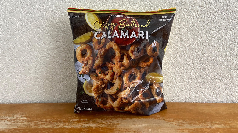 Trader Joe's crispy battered calamari bag