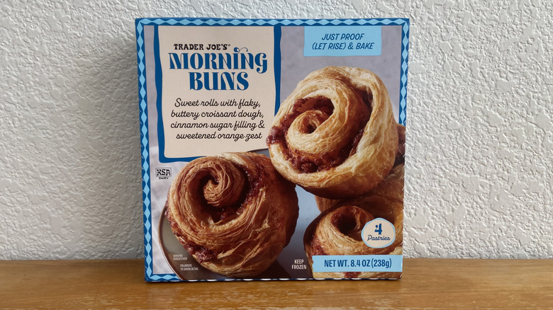Trader Joe's Morning Buns box on table