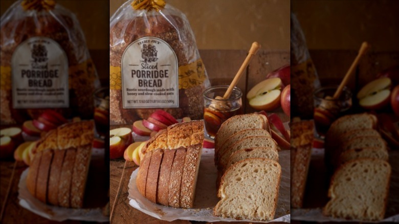 Sliced porridge bread from Trader Joe's bakery