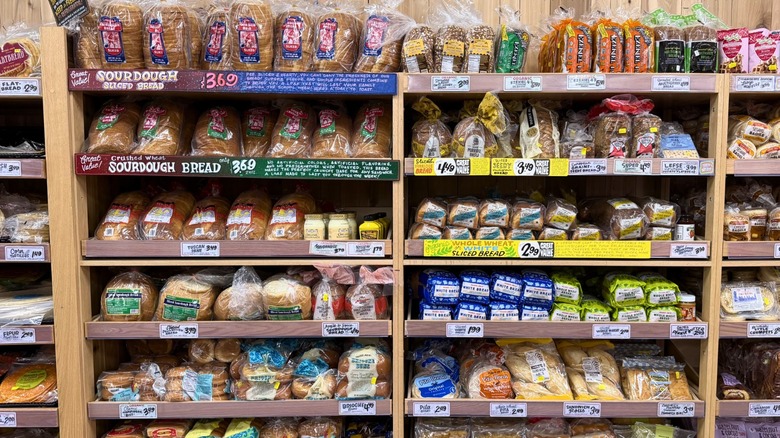 Assorted bread items at Trader Joe's