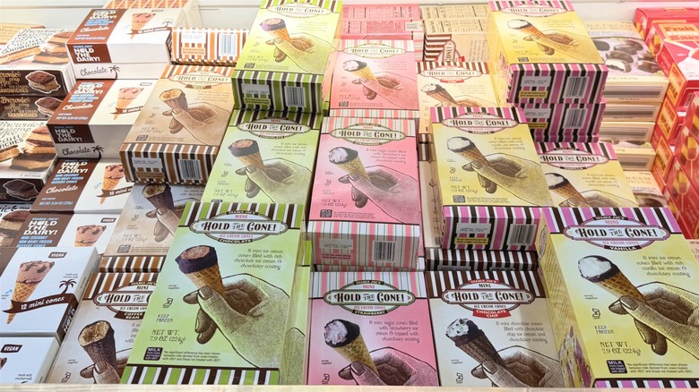 Assorted Hold the Cone Mini Ice Cream Cones at Trader Joe's