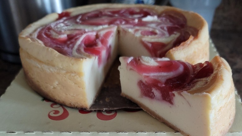 Strawberry Swirl Cheesecake